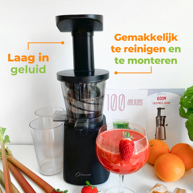 Optimum 600M Juicer Slow Juicer Slow Juicer Cold Press Juicer Testwinnaar eenvoudig schoon te maken