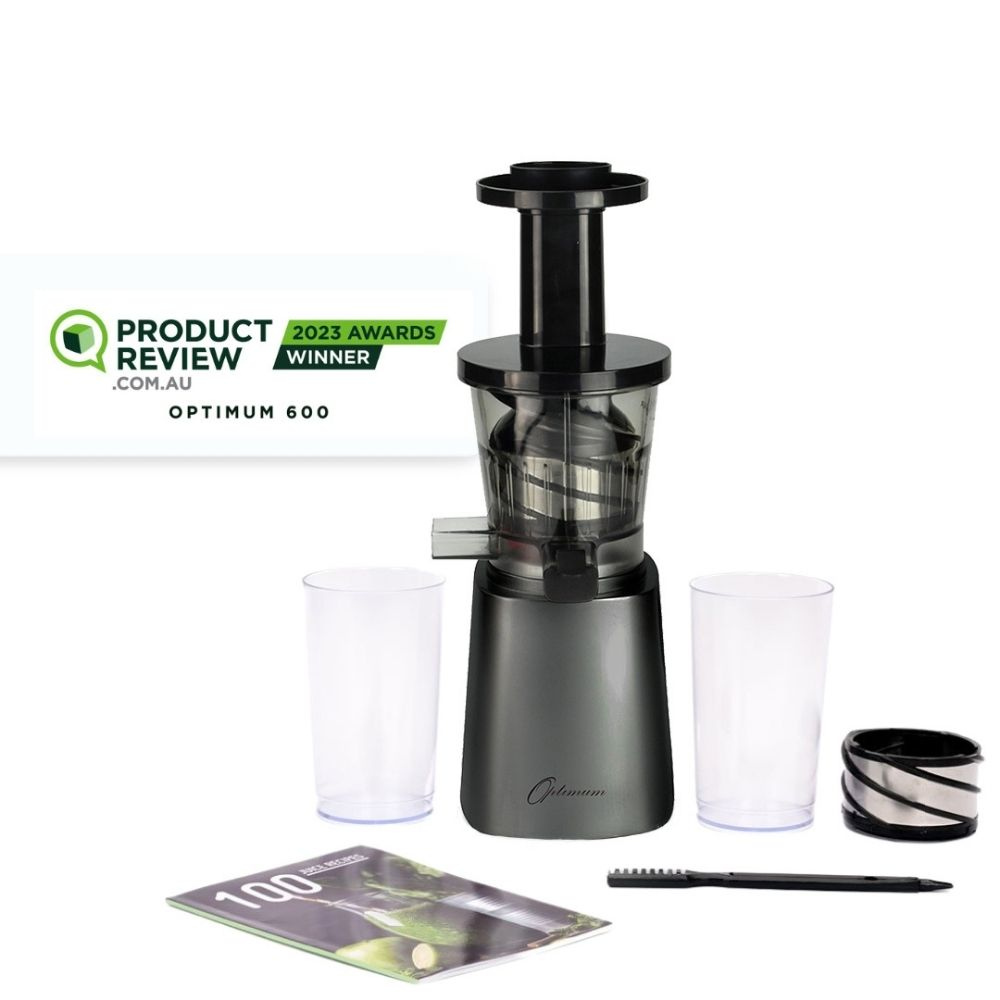 Optimum 600M Juicer Slow Juicer Slow Juicer Cold Press Juicer Testwinnaar zwart